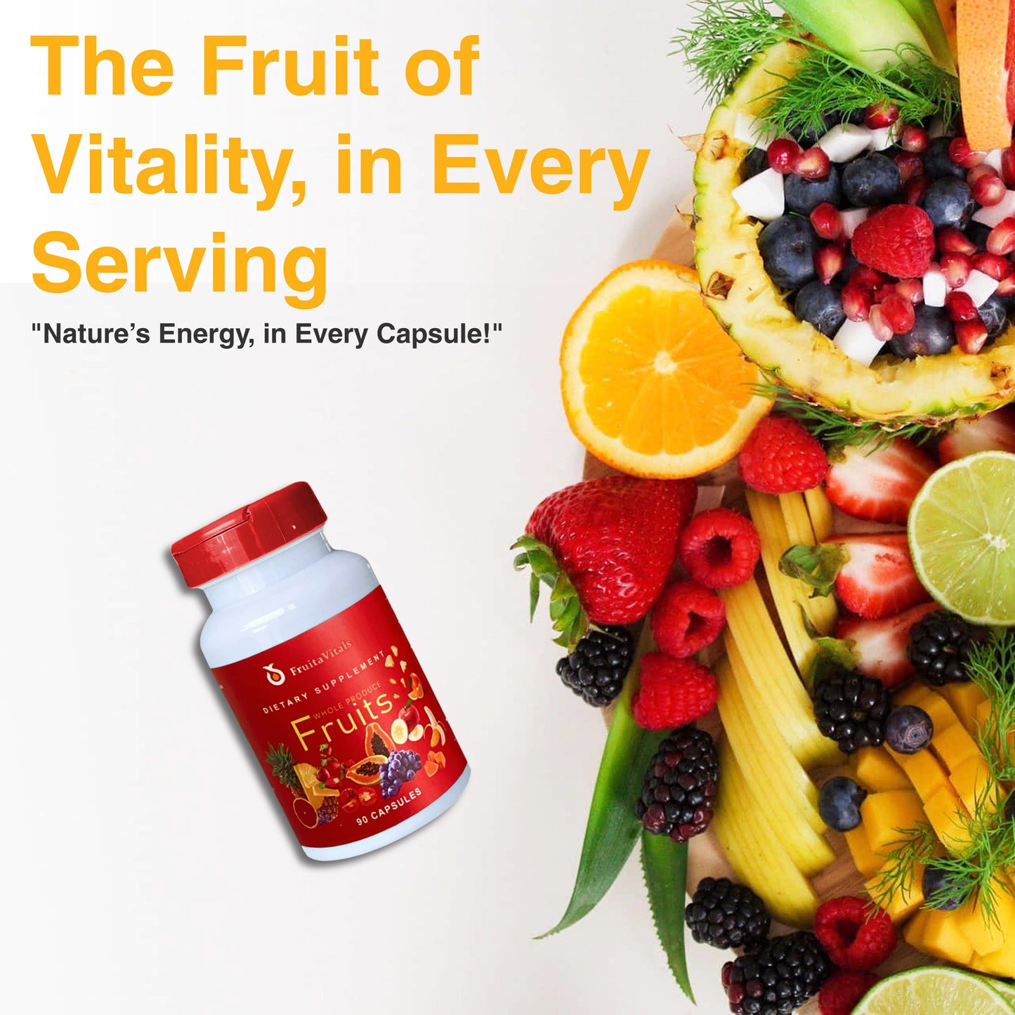 Fruita Vitality Capsules Package Price for 3 Sea Oil, Veggies & Fruits