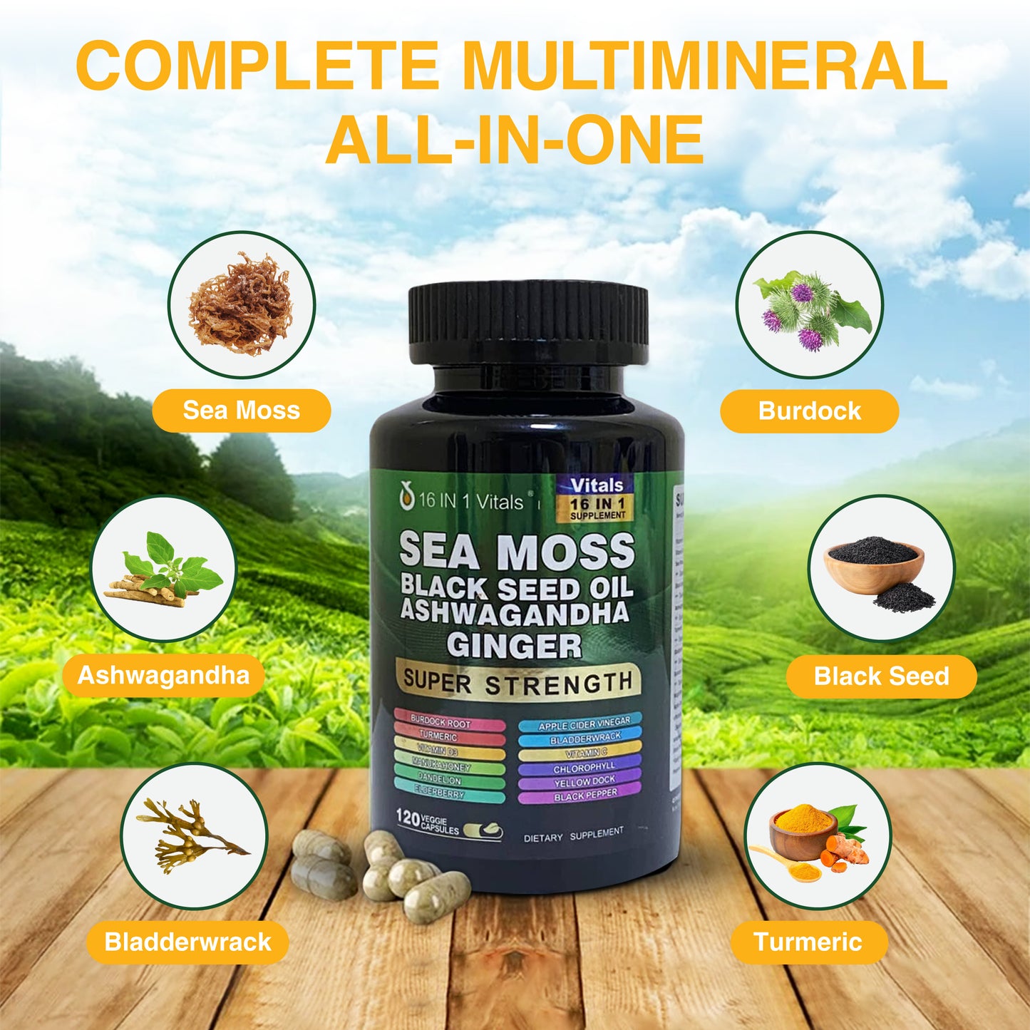 Sea Moss Black Seed Oil Capsules