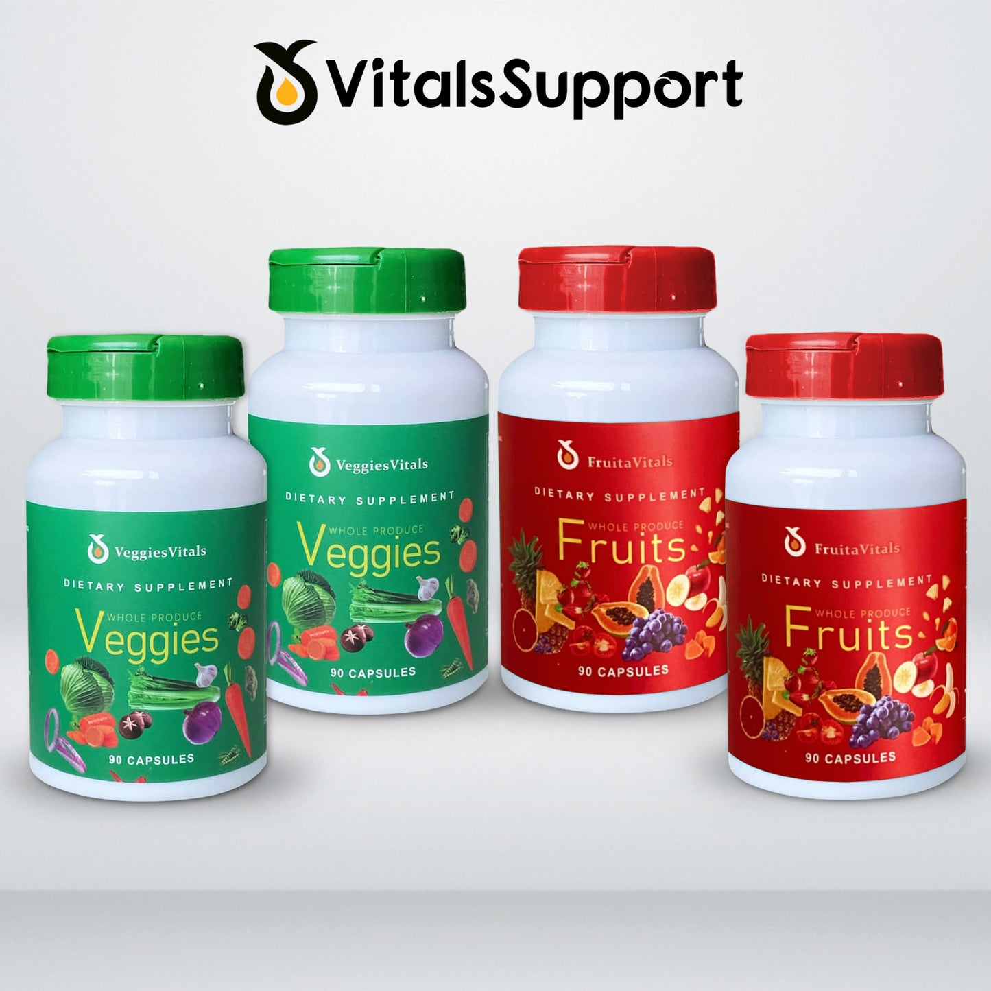 FruitaVitals Fruits & Veggies Supplements (Pack of 4)