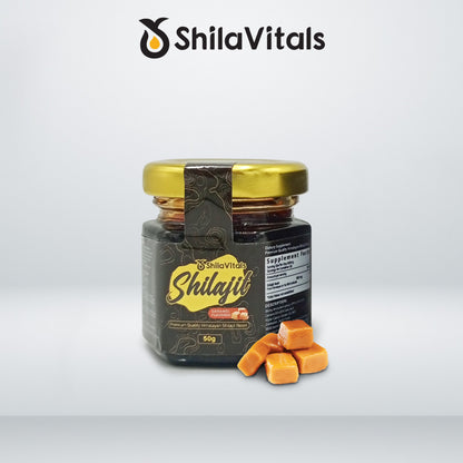 Premium Quality Himalayan Shilajit Caramel Delicious Honey Flavour