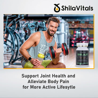 ShilaVitals Himalayan Shilajit Capsules for Men Vitality