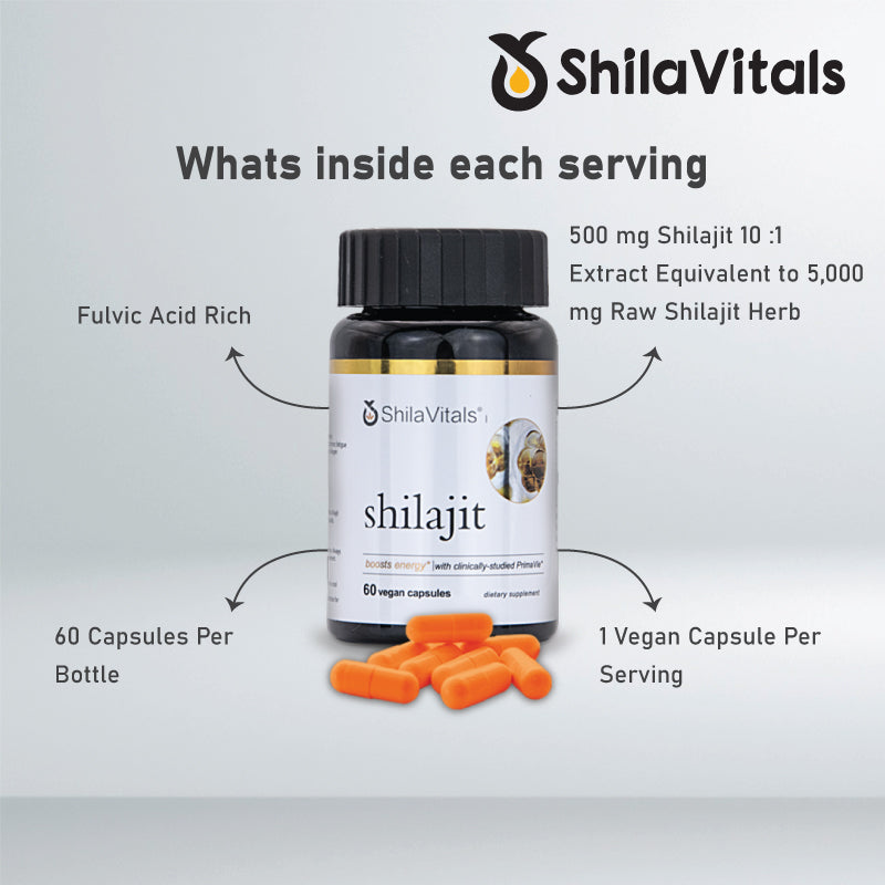 Shilavitals Shilajit Capsules Support for Men and Women